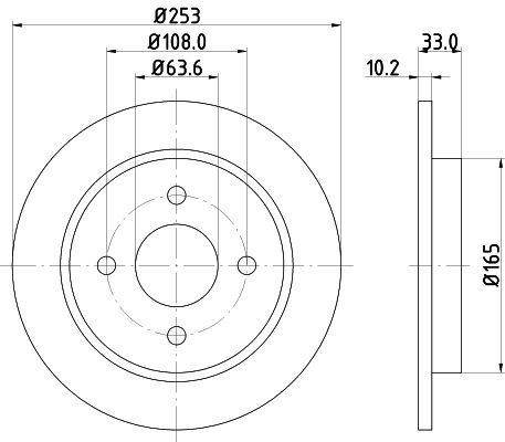 Brake Disc 8DD 355 105-661