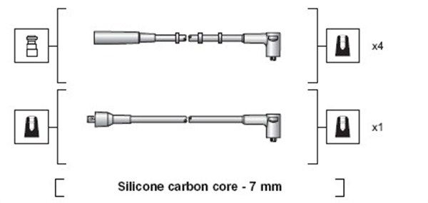 MAGNETI MARELLI 941318111212 Ignition Cable Kit