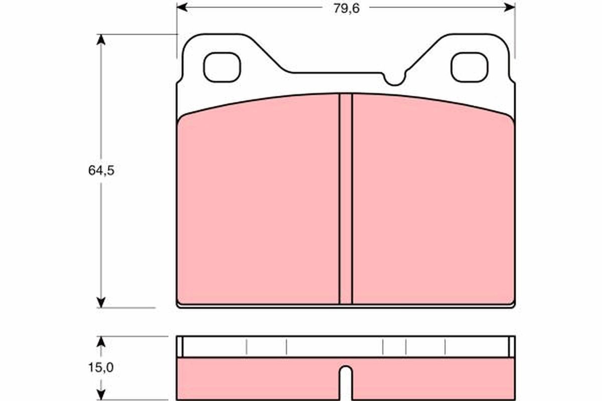 Brake Pad Set, disc brake GDB1065