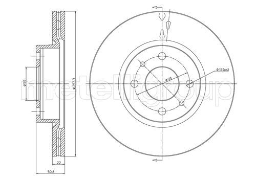 METELLI 23-0240 - Bremsscheibe