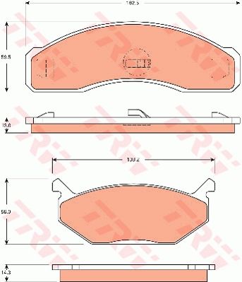 TRW DISC BRAKE PADS - TecDoc Only