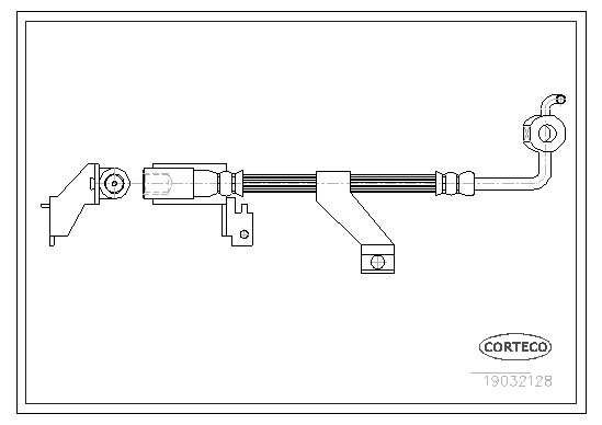 FLEXIBLE DE FREIN FORD ESCORT  0705