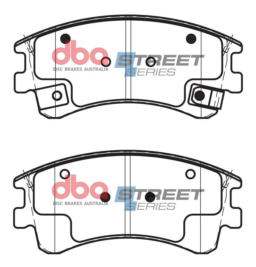 DBA SS STREET SERIES BRAKE PADS [ Mazda 6 GY Wagon 2.3L 2002-2005 F ] - TecDoc Only