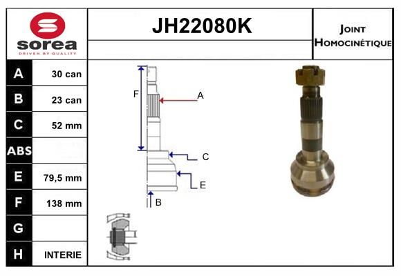 KIT CV JOINT AVEC KR006 - LEONE 1