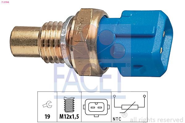 Sensor, coolant temperature 7.3194