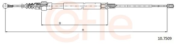 Cable Pull, parking brake 92.10.7509