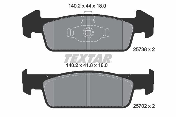 Brake Pad Set, disc brake 2573801