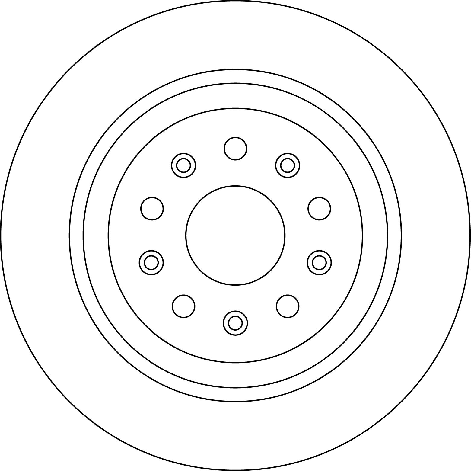 DF8739S Jeep Wrangler Unlimited 2018-2023 Brake Disc Rear Axle - TecDoc Only