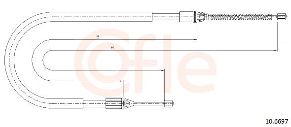 COFLE 10.6697 - Seilzug, Feststellbremse