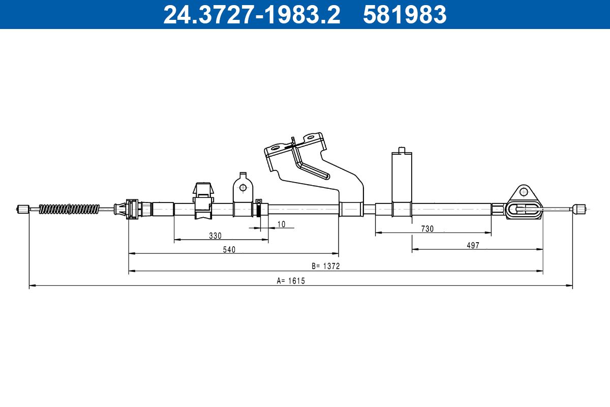 Ate 24.3727-1983.2 Seilzug, Feststellbremse