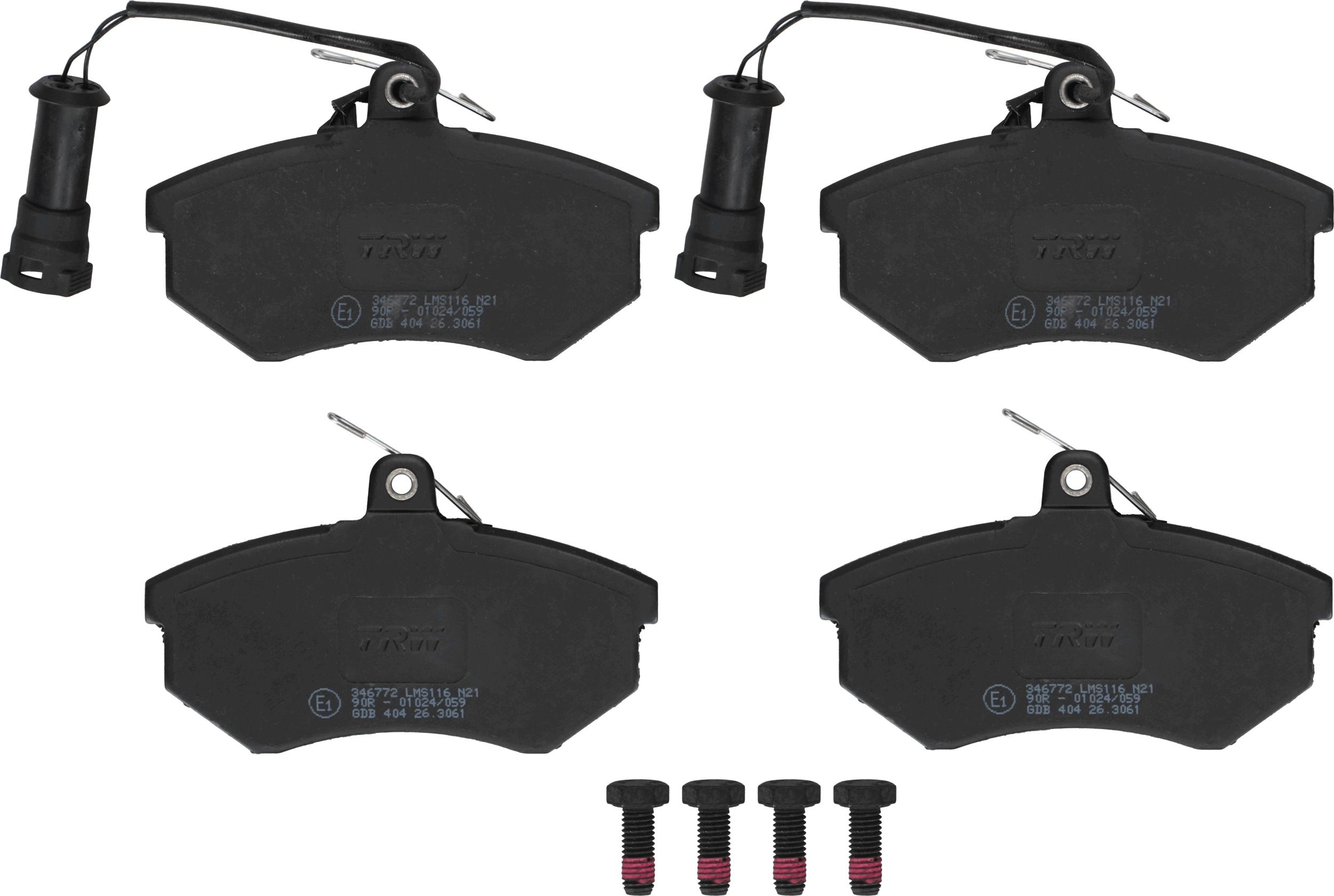 TRW GDB404 - Bremsbelagsatz, Scheibenbremse
