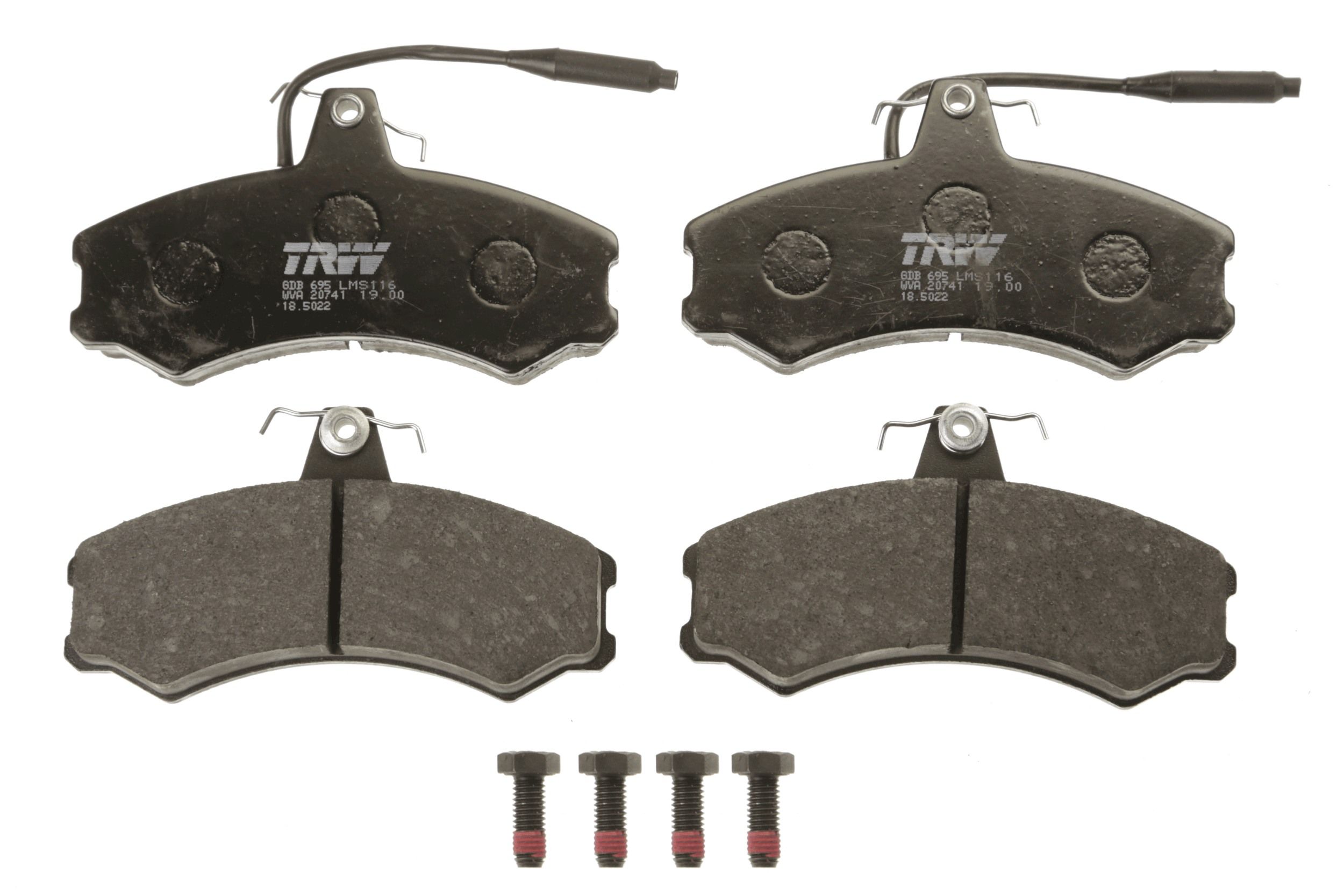 TRW DISC BRAKE PADS - TecDoc 2