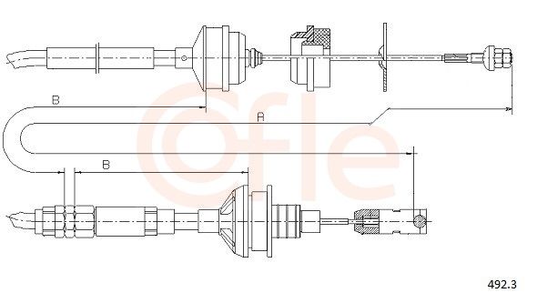 COFLE 492.3 - Seilzug, Kupplungsbet&auml;tigung