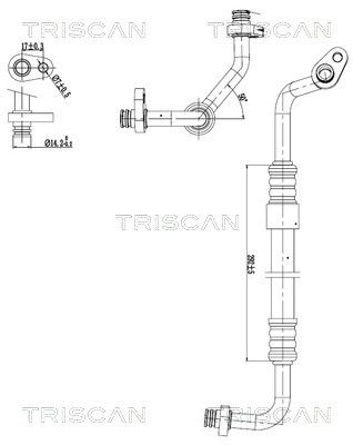 TRISCAN 9010 28091 High-/Low Pressure Line, air conditioning