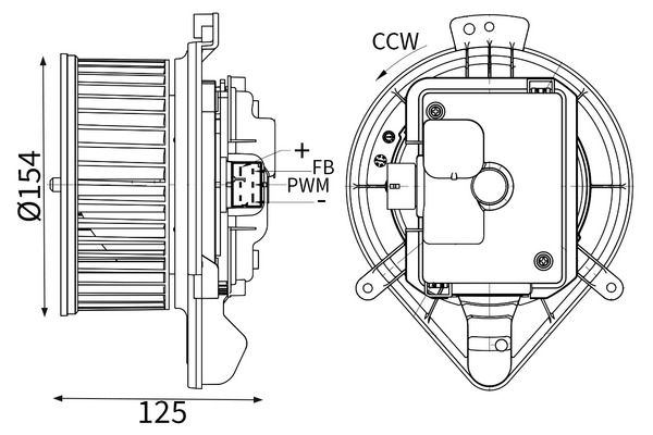 MAHLE AB 439 000S - Innenraumgebl&auml;se