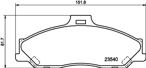 Комплект тормозных колодок, дисковый тормоз 8DB 355 009-751