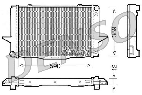 DRM33042 DENSO hűtő, motorhűtés