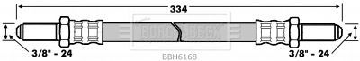 BBH6168 BORG & BECK fékcső