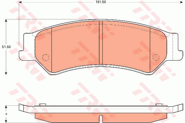 TRW DISC BRAKE PADS - TecDoc Only