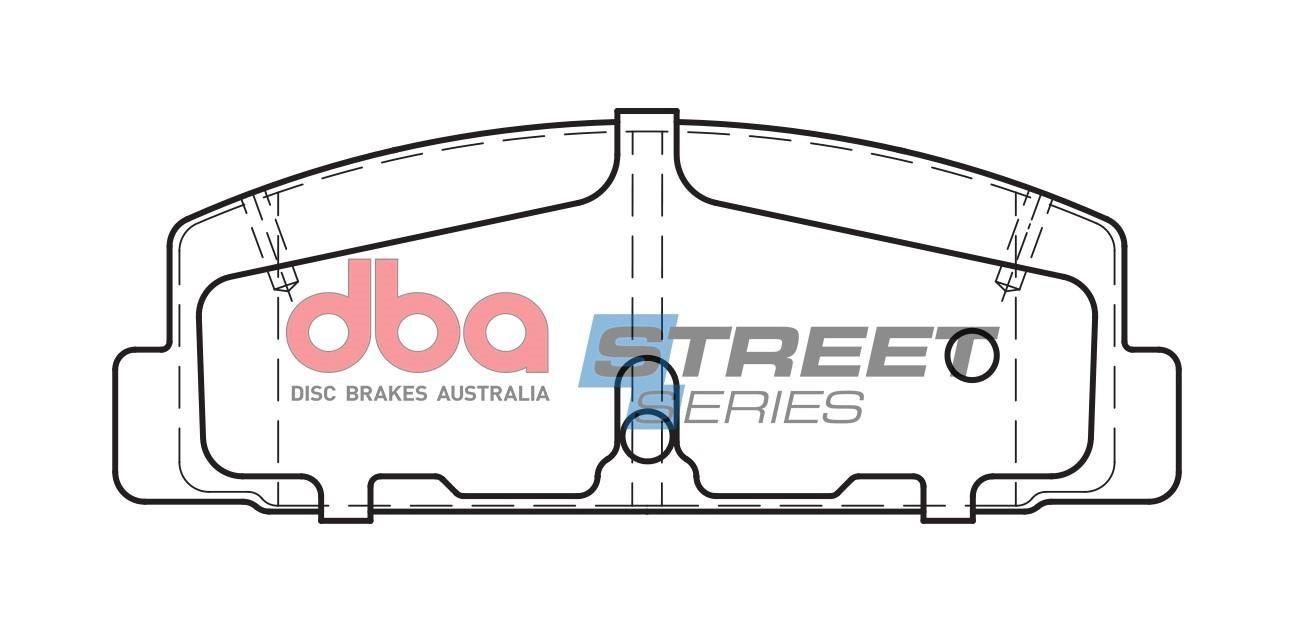 DBA SS STREET SERIES BRAKE PADS [ Mazda 1984-2003 R ] - TecDoc Only