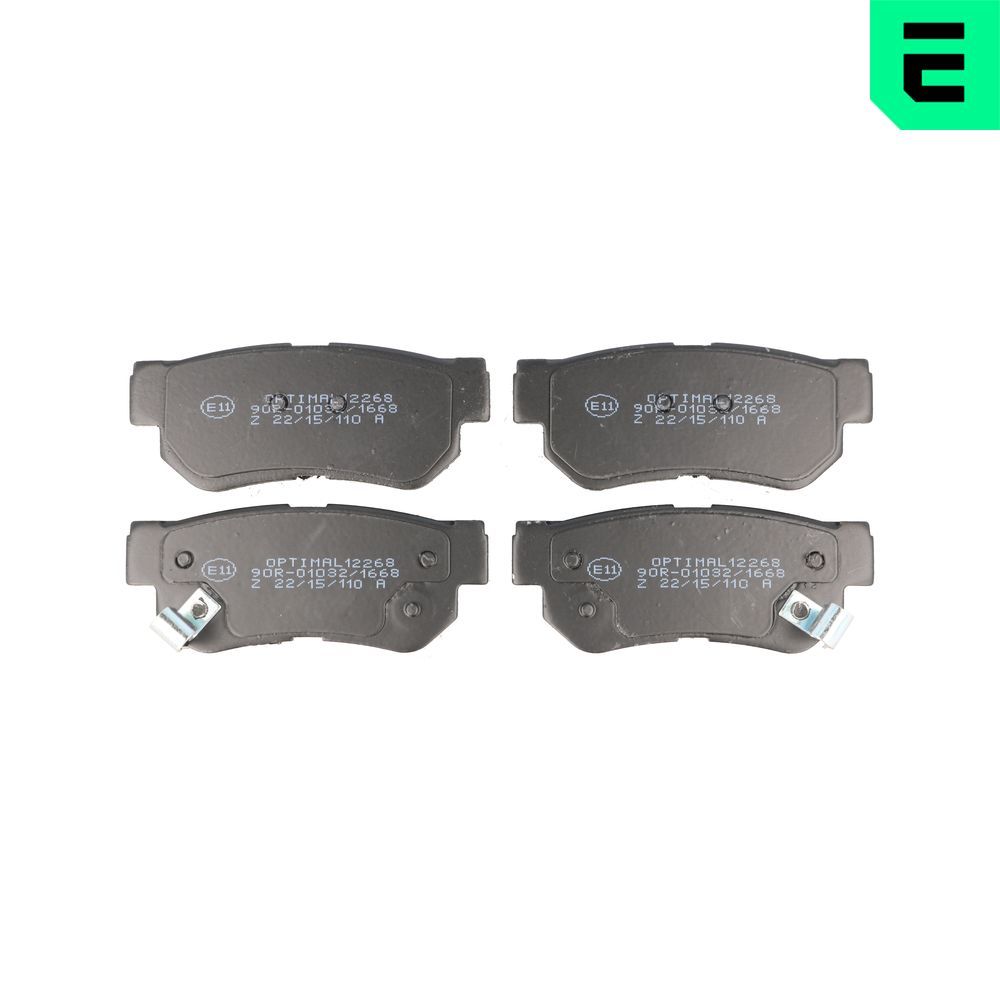 OPTIMAL BP-12268 - Bremsbelagsatz, Scheibenbremse