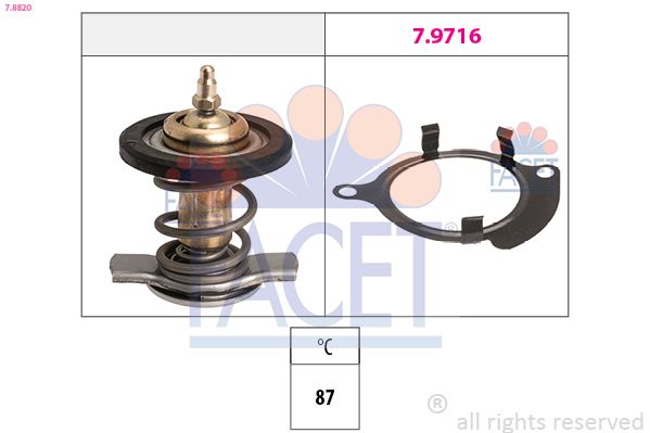 Thermostat, coolant 7.8820