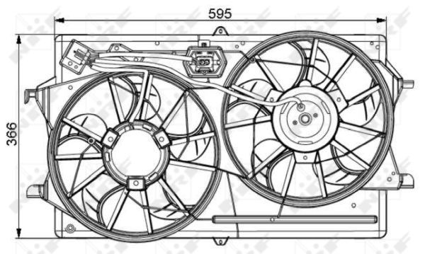 NRF 47061 Fan, engine cooling