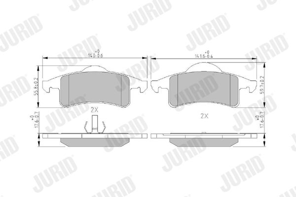 Brake Pad Set, disc brake 573374J