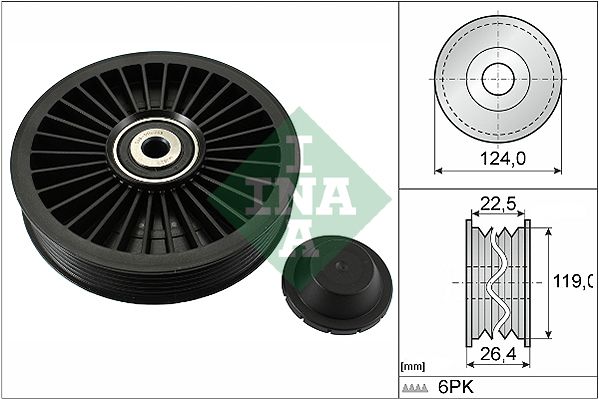 Deflection/Guide Pulley, V-ribbed belt 532 0242 10