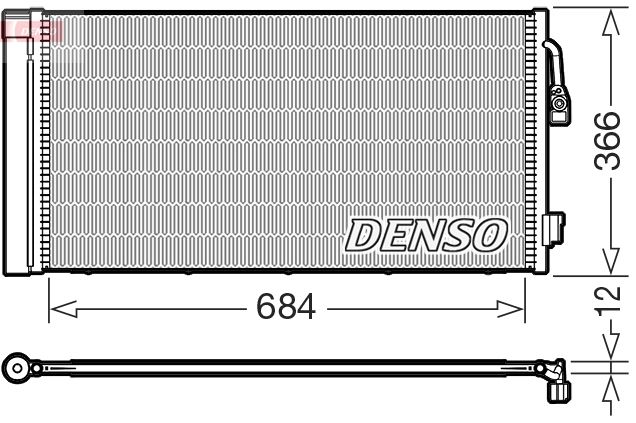 DCN05114 DENSO kondenzátor, klíma
