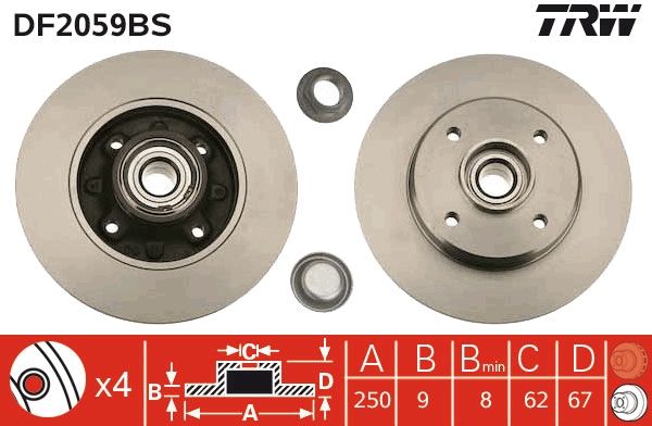 Brake Disc DF2059BS