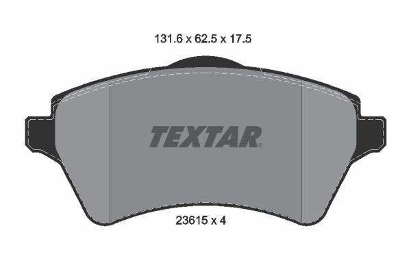 Brake Pad Set, disc brake 2361501