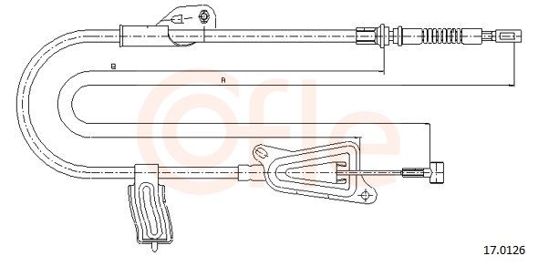 Cable Pull, parking brake 17.0126