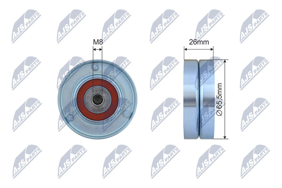 NTY RNK-RE-045 Spannrolle, Keilrippenriemen