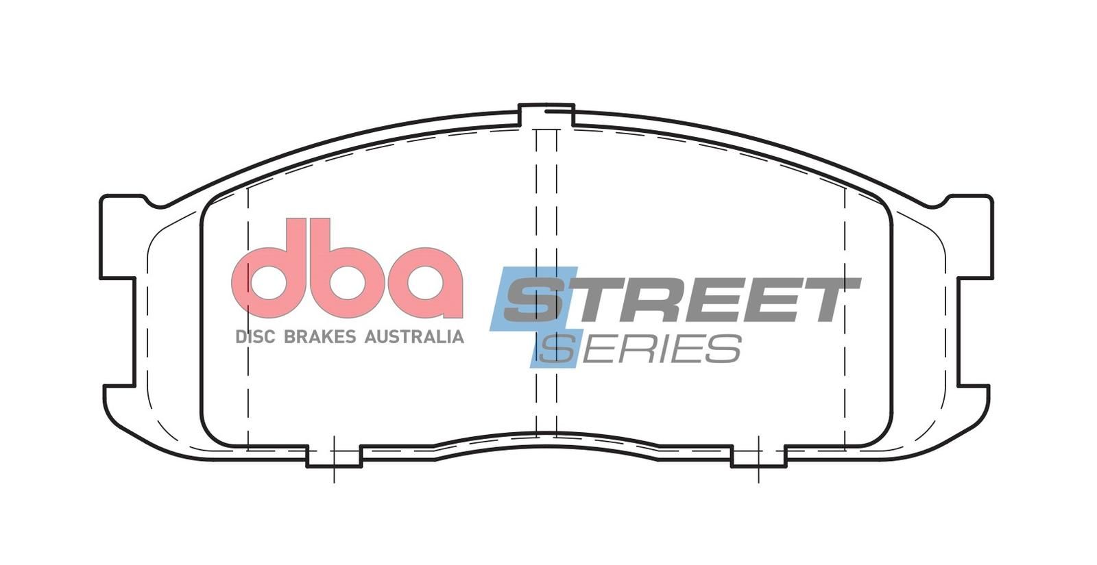 DBA SS STREET SERIES BRAKE PADS [ Ford & Mazda 1984-2000 F ] - TecDoc Only