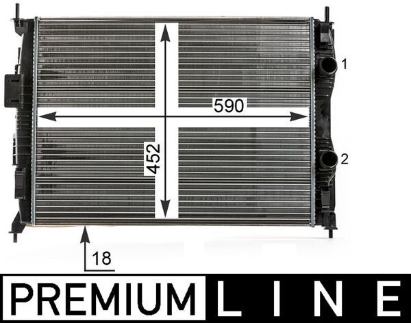 Radiador, refrigeración del motor