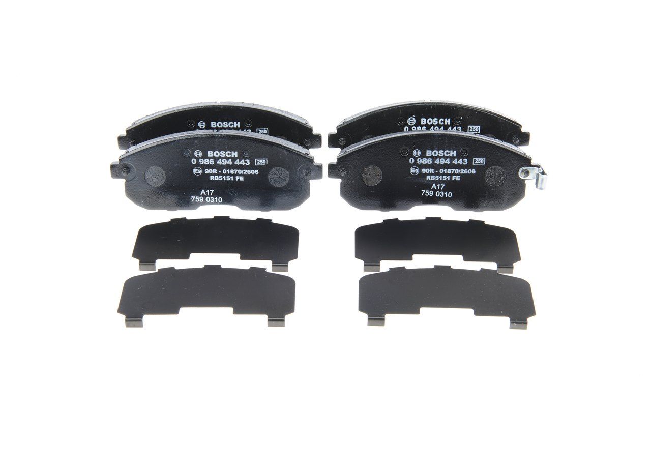 Brake Pad Set, disc brake 0 986 494 443