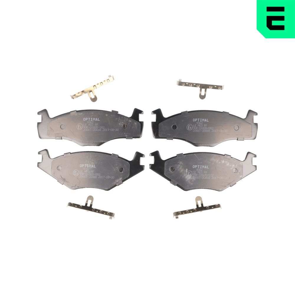 OPTIMAL BP-09362 - Bremsbelagsatz, Scheibenbremse