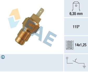 Temperaturschalter, Kühlmittelwarnlampe