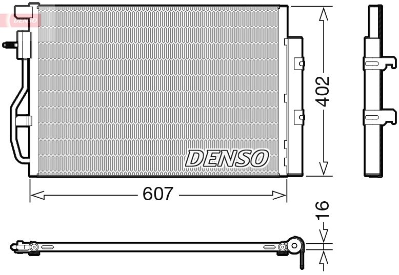 DENSO DCN15008 - Kondensator, Klimaanlage