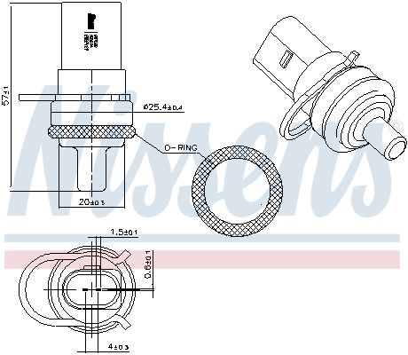 Sensor, Kühlmitteltemperatur Sensor, Kühlmitteltemperatur