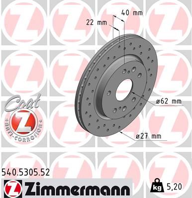 Brake Disc 540.5305.52