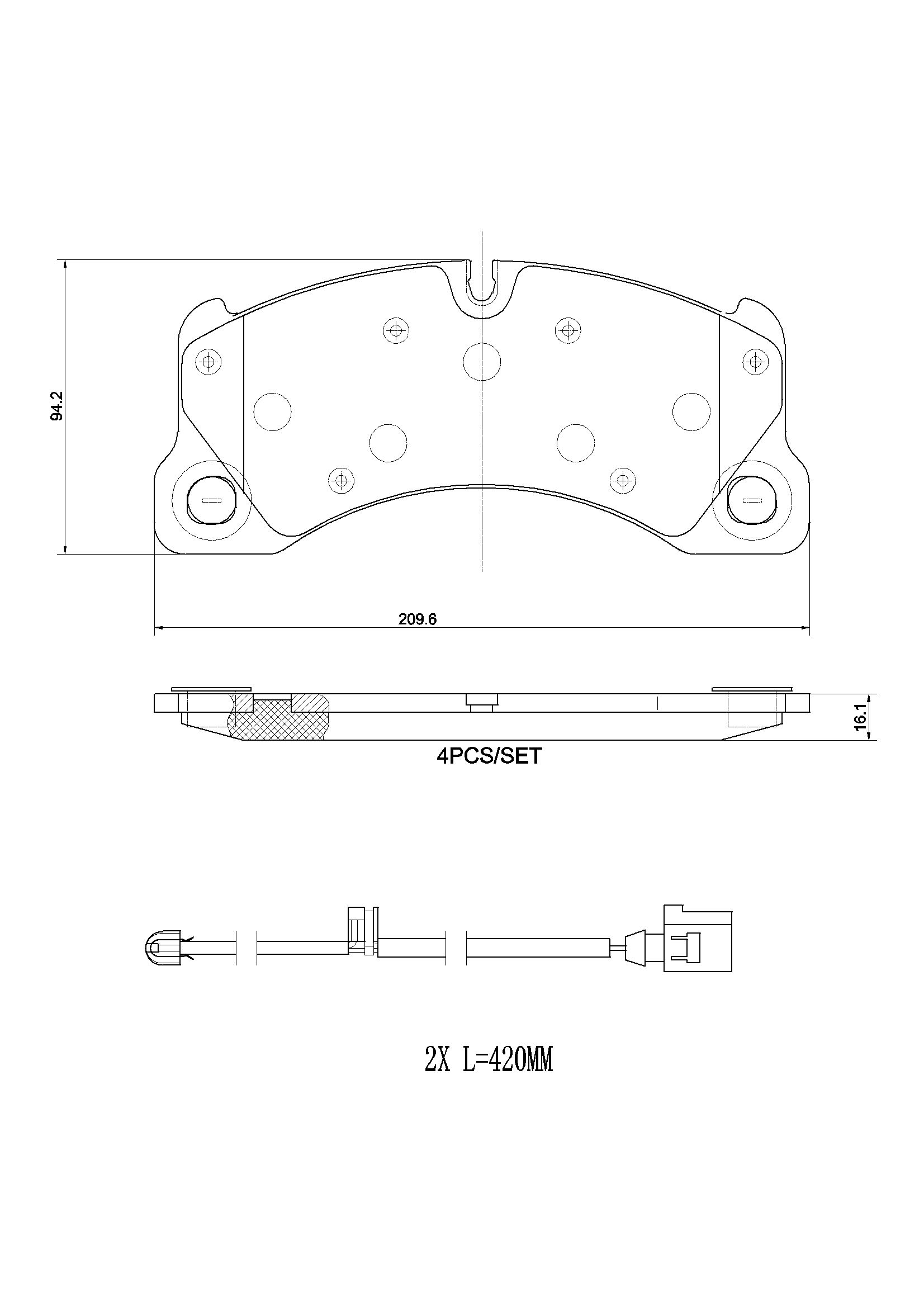 Brake Pad Set, disc brake P 65 049