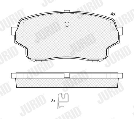 Brake Pad Set, disc brake 574095J