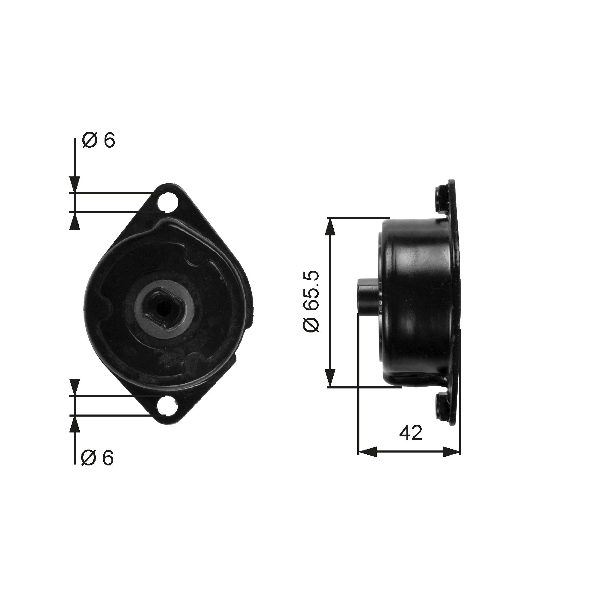 Belt Tensioner, V-ribbed belt T39090