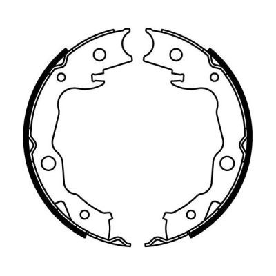 Brake Shoe Set, parking brake C01063ABE