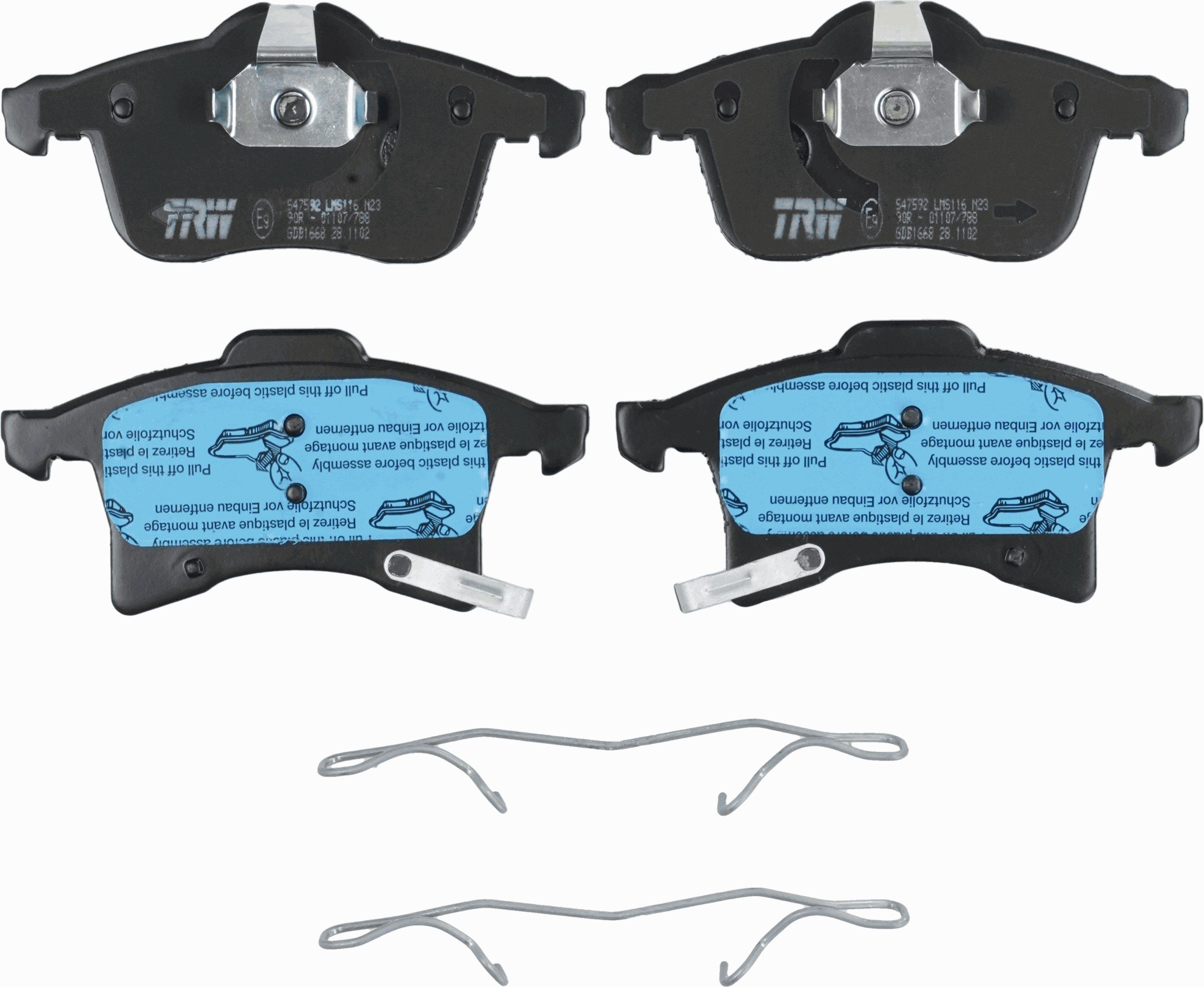 TRW DISC BRAKE PADS - TecDoc 2