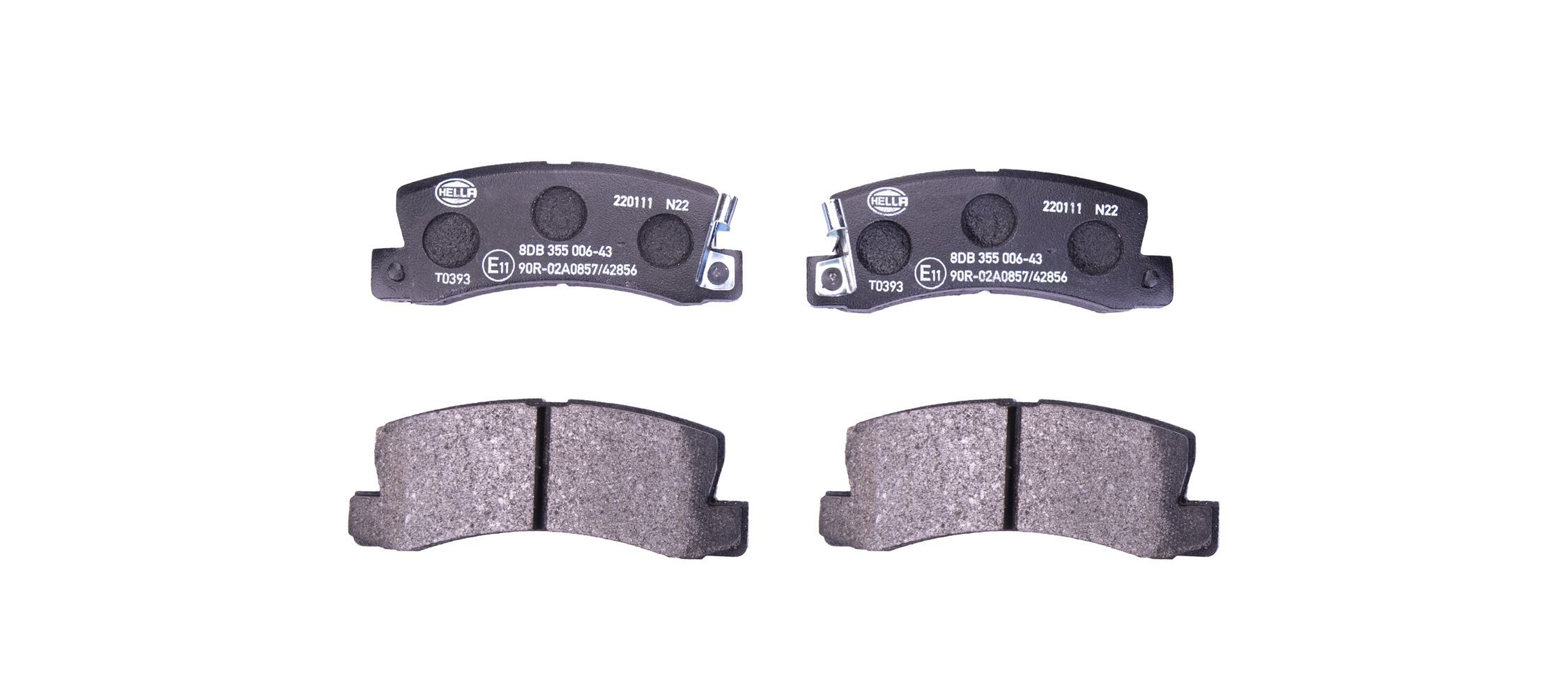 8DB 355 006-431 HELLA fékbetétkészlet, tárcsafék