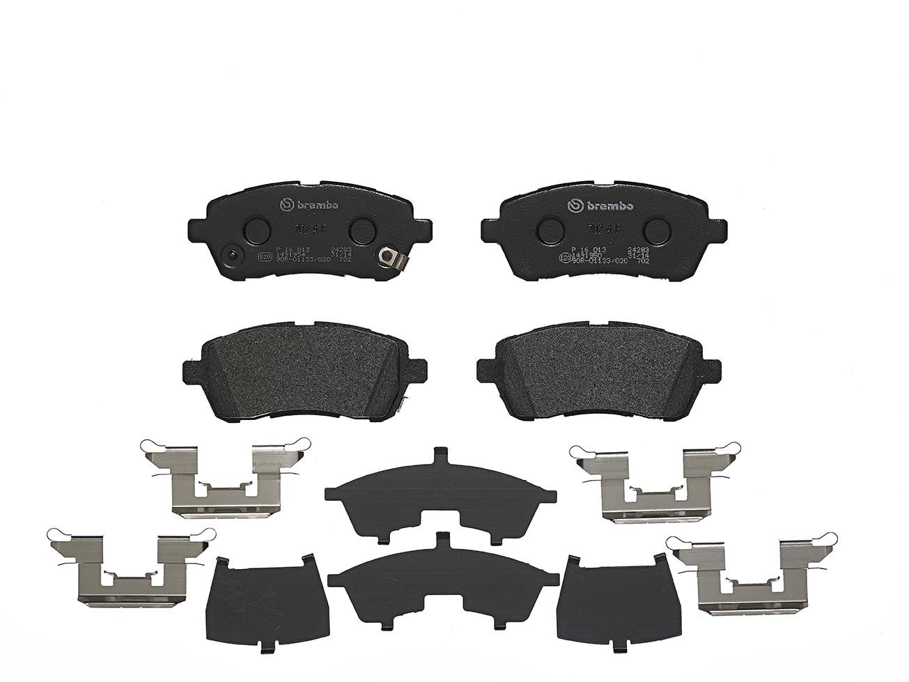 BREMBO P 16 013 - Bremsbelagsatz, Scheibenbremse PRIME LINE