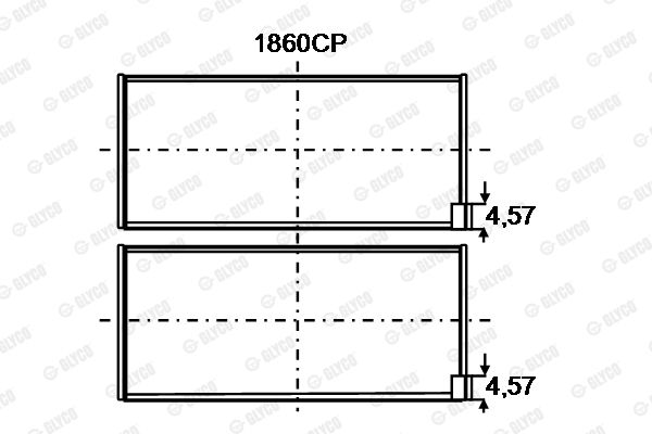 1860CP GLYCO csapágy